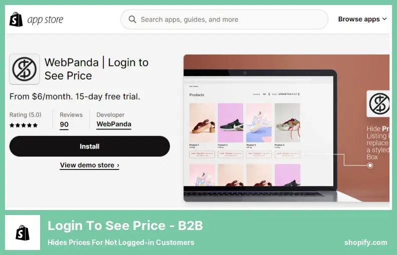 Login to See Price ‑ B2B - Hides Prices for Not Logged-in Customers