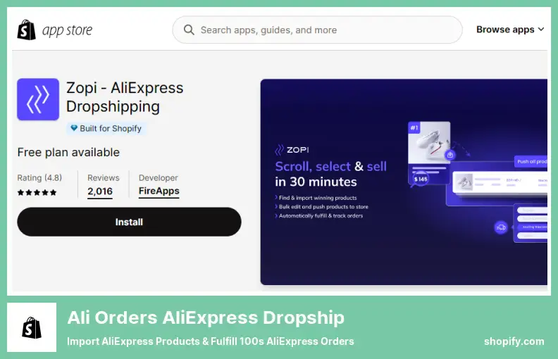 Ali Orders AliExpress Dropship - Import AliExpress Products & Fulfill 100s AliExpress Orders