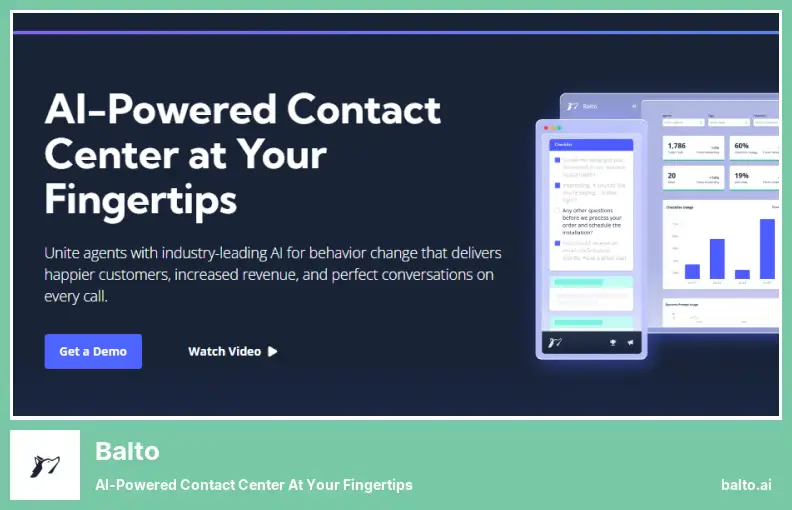 Balto - AI-Powered Contact Center at Your Fingertips
