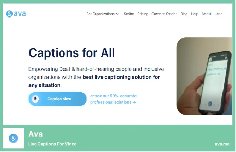 Ava - Live Captions for Video