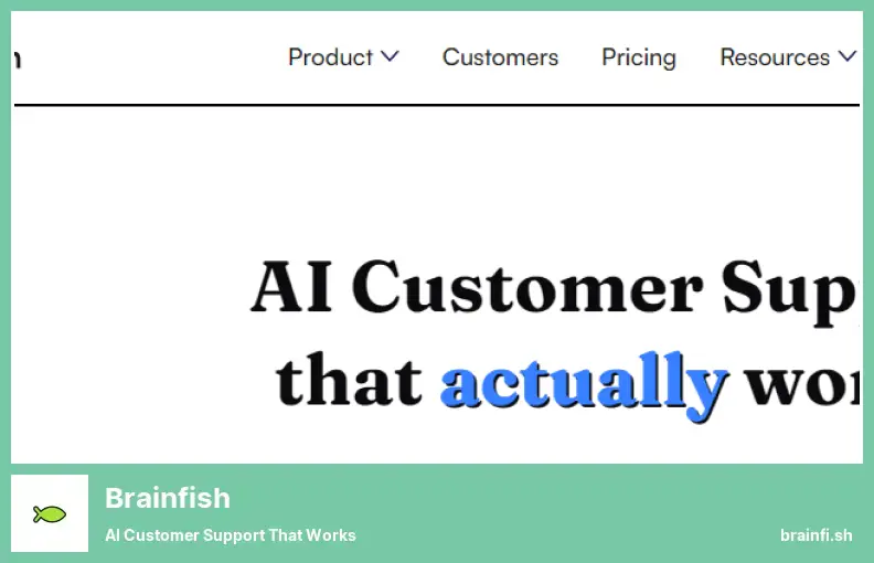 Brainfish - AI Customer Support That Works